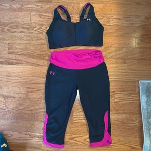 Under armour bra/ leggings outfit